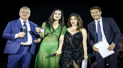 Antonella-Ferrara-premio-donna-abito-verde